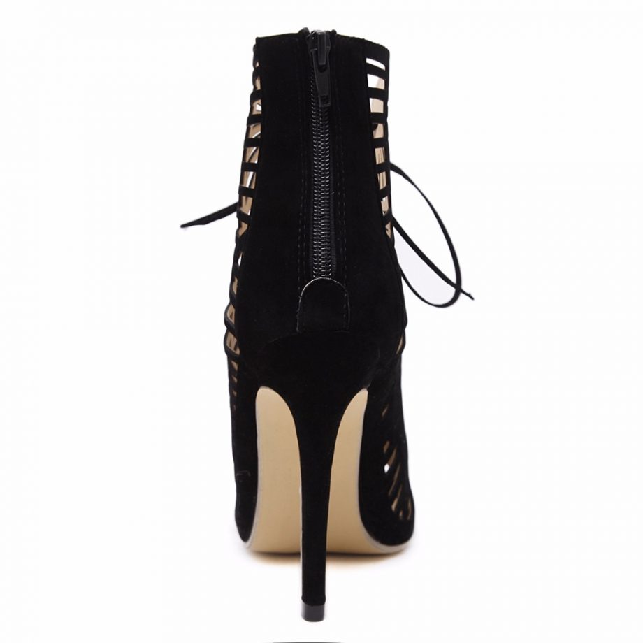 Peep Toe Lace Up