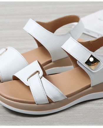 flat sandals with ankle strap